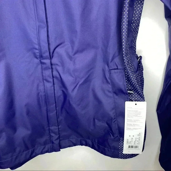 NWT Lole Cumulus Waterproof Jacket M Purple w/Dots - Picture 4 of 9
